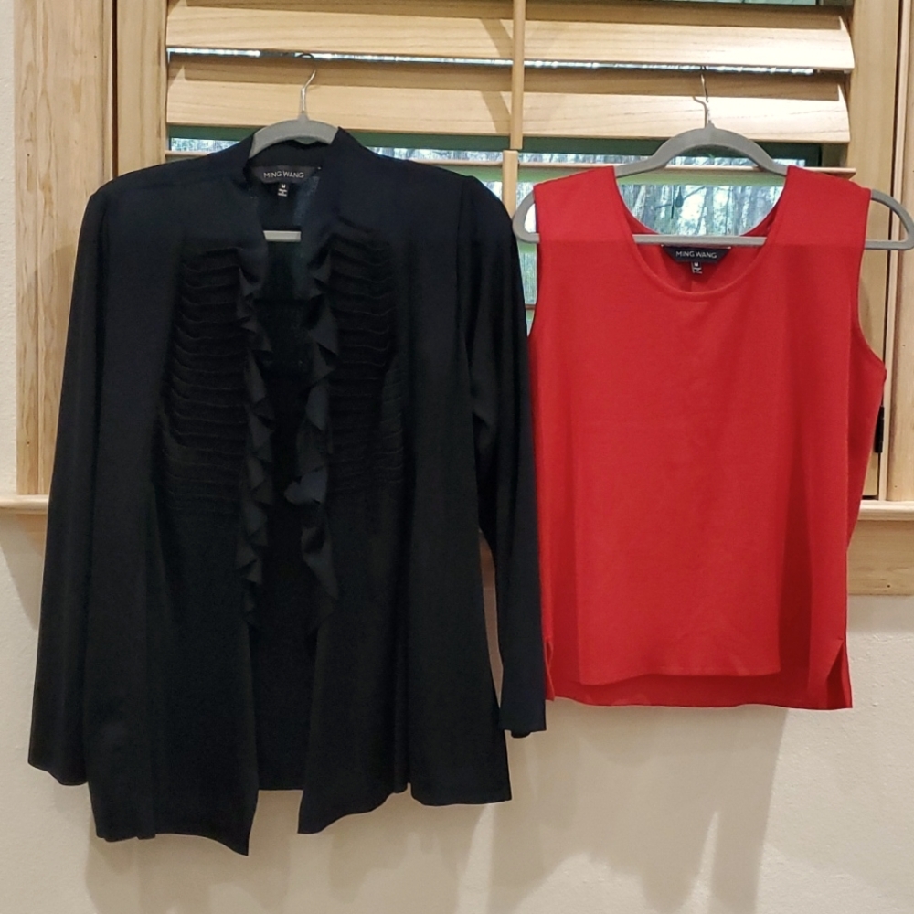 Ming Wang jacket and top M